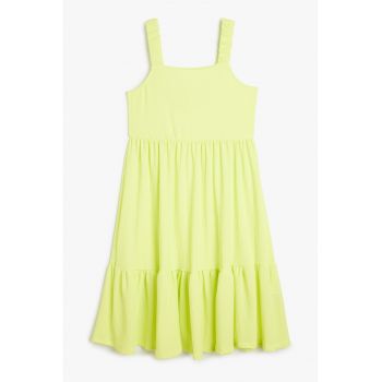 Rochie midi cu croiala in A