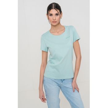 Tricou de bumbac cu decolteu rotund