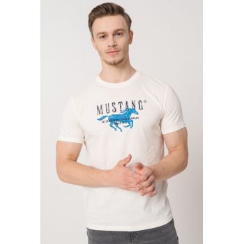 Tricou de bumbac cu imprimeu logo