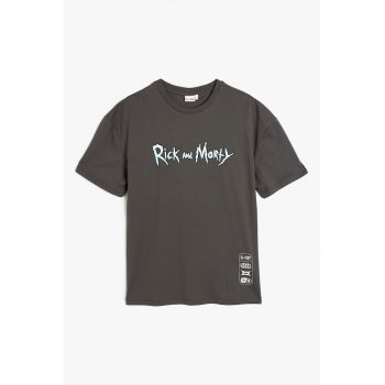 Tricou din bumbac cu imprimeu cu desene animate
