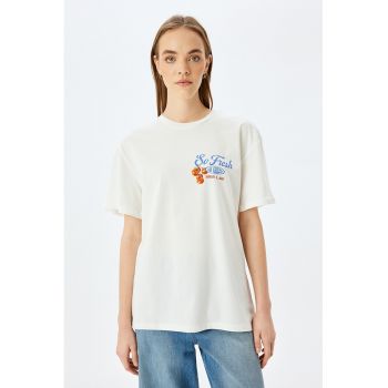 Tricou lejer cu imprimeu grafic