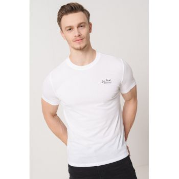 Tricou slim fit cu logo