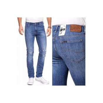 Blugi barbati -  Lee Rider - W29-L34 US - Bumbac - Lungi - Conica - Albastru