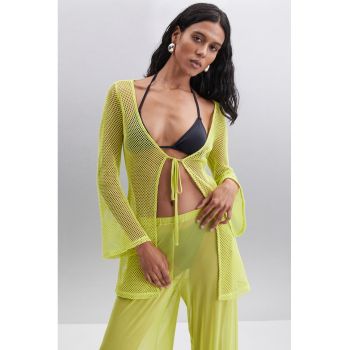 Bluza din plasa cu maneci lungi