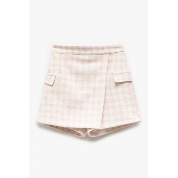 Fusta-pantalon cu model in carouri