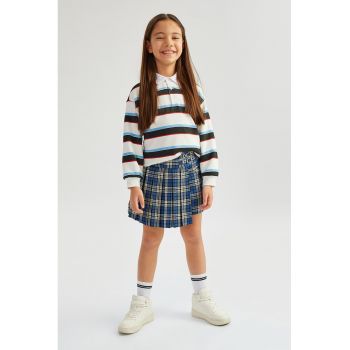 Fusta-pantalon cu model in carouri