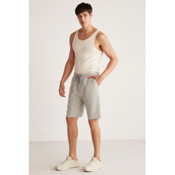 Pantaloni scurti din bumbac cu buzunare laterale