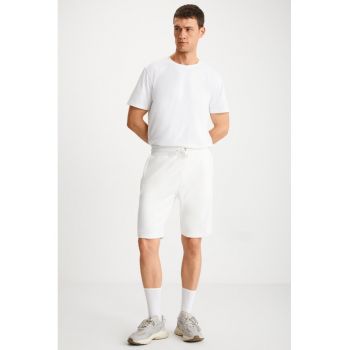 Pantaloni scurti din bumbac cu buzunare laterale