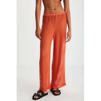 Pantaloni semitransparenti cu model in dungi Anemoneb