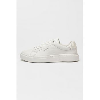 Pantofi sport din piele cu logo discret