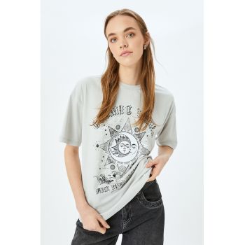 Tricou din bumbac cu imprimeu grafic