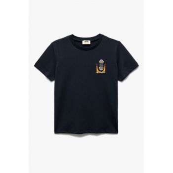 Tricou din bumbac cu imprimeu pe piept