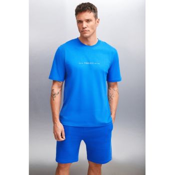 Tricou regular fit cu imprimeu text
