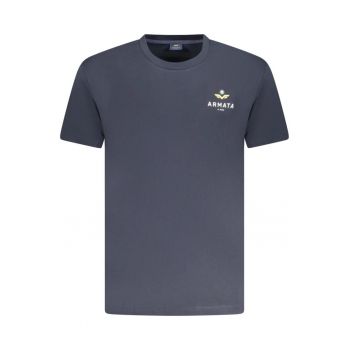 Armati Di Mare Tricou barbati din bumbac cu logo - alb