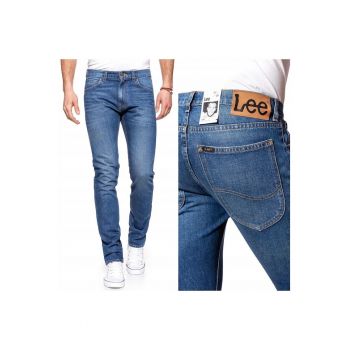 Blugi barbati -  Lee Luke - Bumbac - Lungi - Slim fit - W27-L32 US - Albastru