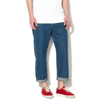 Blugi crop relaxed fit cu croiala conica