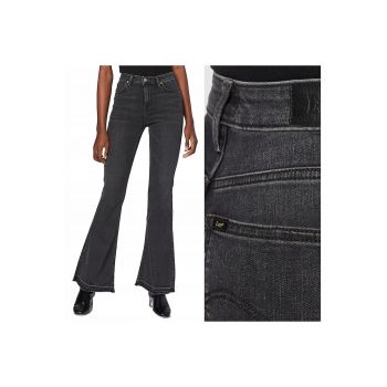 Blugi dama -  Breese - 20331-46 - Bumbac - Lungi - Evazat - Denim - W28-L33 US - Negru