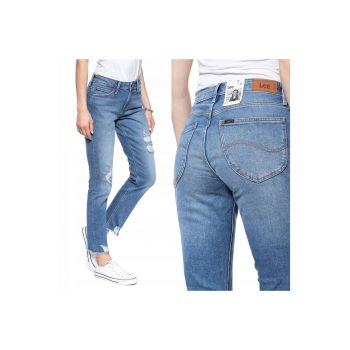 Blugi dama -  Elly - 18737-27 - Bumbac - Lungi - Petite - Denim - W25-L31 US - Albastru