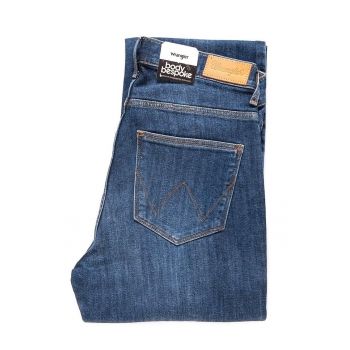 Blugi dama -  High Bootcut - 11091-85 - Bumbac - Lungi - Bootcut - Denim - W28-L32 US - Albastru