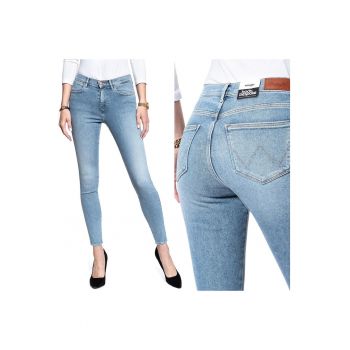 Blugi dama -  High Skinny - 10620-184 - Bumbac - Lungi - Petite - Denim - W24-L32 US - Albastru