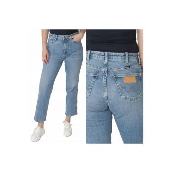 Blugi dama -  Retro - 10594-85 - Bumbac|Poliester|Elastan - Lungi - Regular fit - Denim - W28-L32 US - Albastru