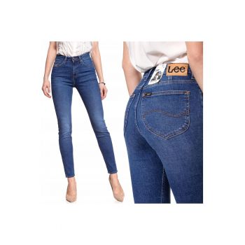 Blugi dama -  Scarlett High - 13236-26 - Bumbac - Lungi - Petite - Denim - W24-L31 US - Albastru