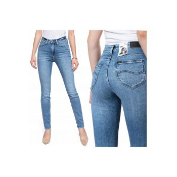 Blugi dama -  Scarlett High - 20549-27 - Bumbac - Lungi - Petite - Denim - W25-L31 US - Albastru