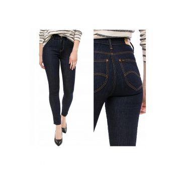 Blugi dama -  Scarlett High - 7533-43 - Bumbac - Lungi - Petite - Denim - W25-L33 US - Negru