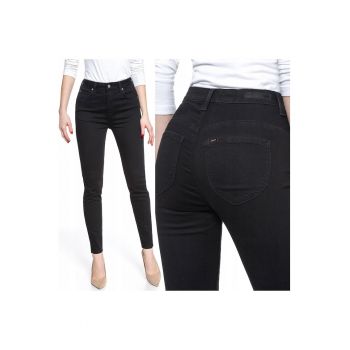 Blugi dama -  Scarlett Super High - 21031-26 - Bumbac - Lungi - Petite - Denim - W24-L31 US - Negru