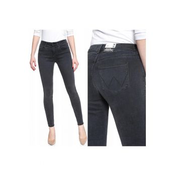 Blugi dama -  Skinny - 21158-184 - Bumbac - Lungi - Petite - Denim - W24-L32 US - Negru