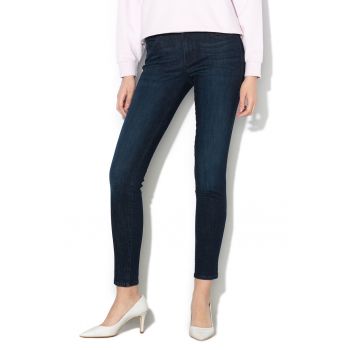 Blugi skinny elastici cu talie inalta