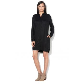 Rochie tip camasa cu buzunare pe piept