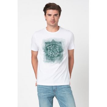 Tricou cu imprimeu grafic si logo z