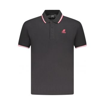 U.S. Grand POLO Tricou polo barbati cu logo brodat - cu detalii contrastante - din bumbac - Regular fit