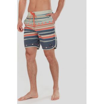 Pantaloni scurti de baie cu model colorblock