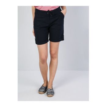 Pantaloni scurti Regular Fit -  Bumbac/Viscoza - Bleumarin