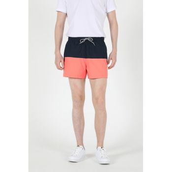 Pantaloni scurti slim fit cu snur si buzunare