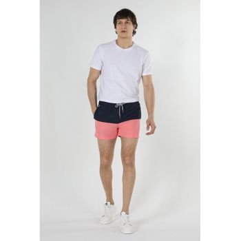 Pantaloni scurti slim fit cu snur si buzunare