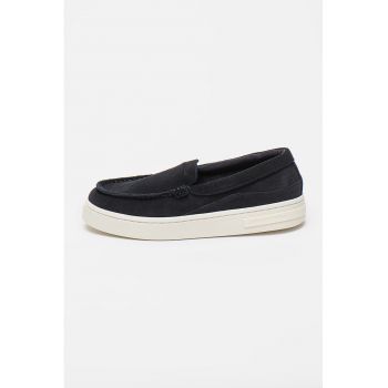 Pantofi loafer de piele intoarsa