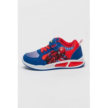 Pantofi sport cu LED Spiderman