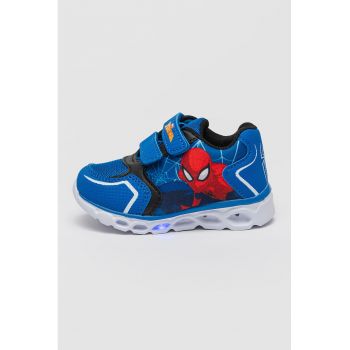 Pantofi sport cu LED Spiderman