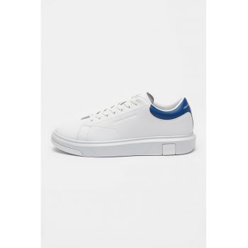 Pantofi sport din piele cu model uni