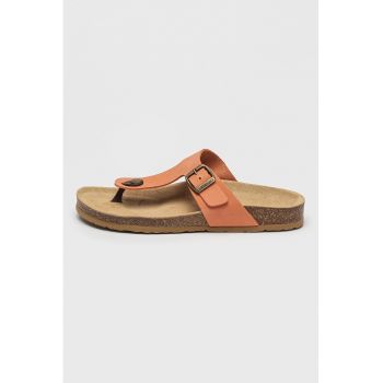 Papuci flip-flop de piele nabuc Jolie