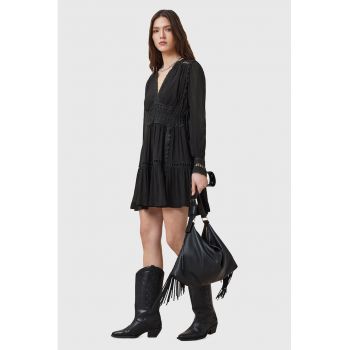 Rochie scurta evazata cu detalii brodate Xanthe