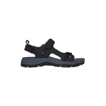 Sandale cu talpa plata si inchidere velcro Tresman-Hirano