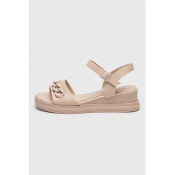 Sandale wedge cu aplicatie de lant Flieroy