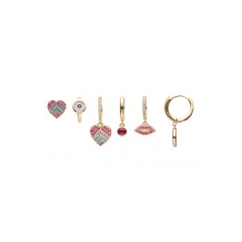 Set de cercei cu talismane - 3 perechi
