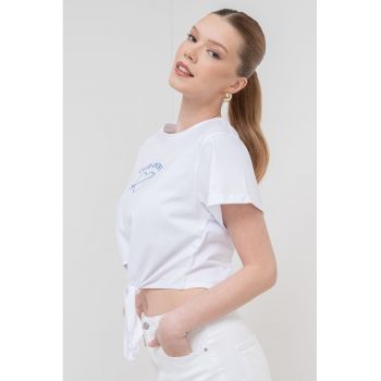 Tricou crop de bumbac organic Cami
