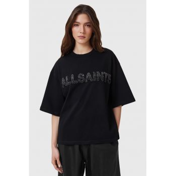 Tricou lejer cu aplicatii din perle Amelie