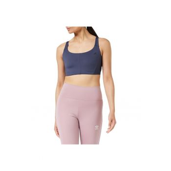 Bustiera sport  Core Flow - poliester - bleumarin